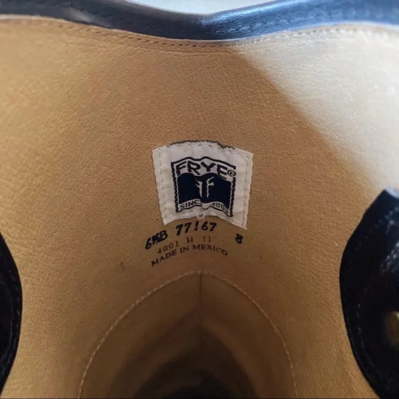 Frye black leather Melissa Button tall boot size 6.5 - Picture 6 of 13